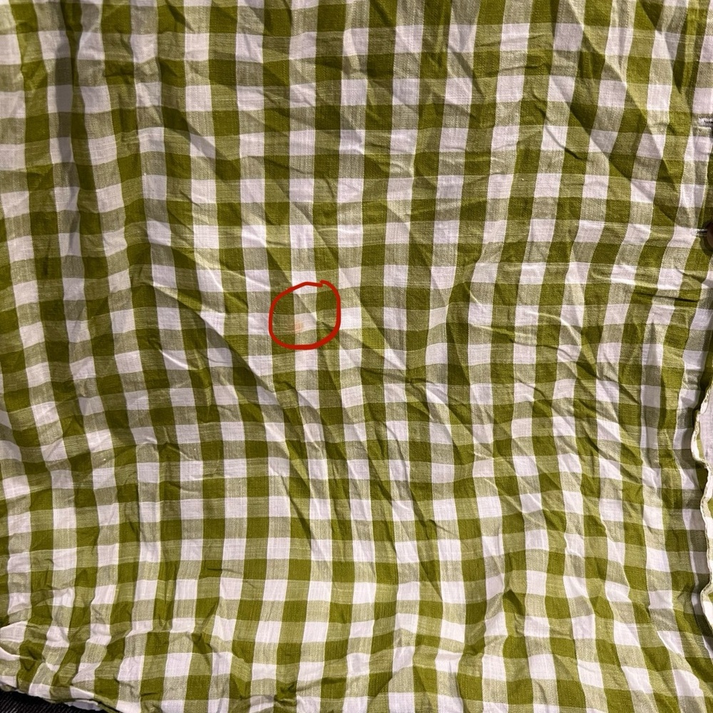 Madewell Green Gingham Midi Dress - Picture 6 of 6